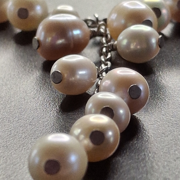 Sterling Silver 925 Cultured Pearl Drop Y Necklace with 2" Center Drop - Picture 11 of 11